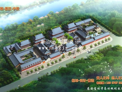 寶林禪寺總體建筑效果圖設(shè)計